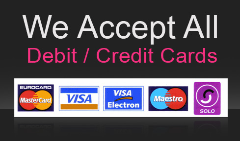 we accept all Debit / credit cards